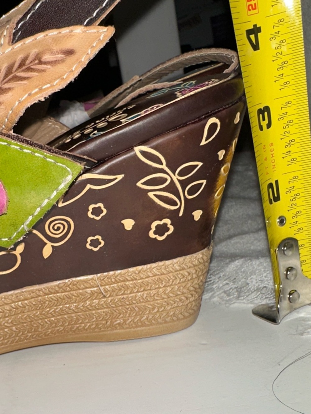 Spring Step L'Artiste Floral Sandals NWOT - size 39 (US 8 - 8 1/2) - Picture 3 of 7